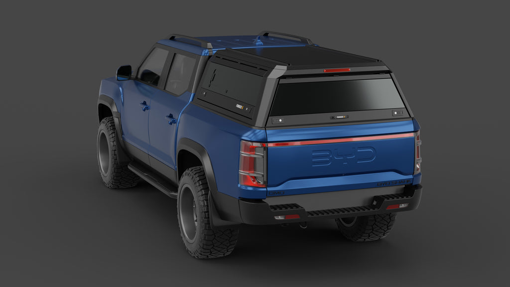 BYD Shark 6 aluminium ute canopy – with sliding dog windows