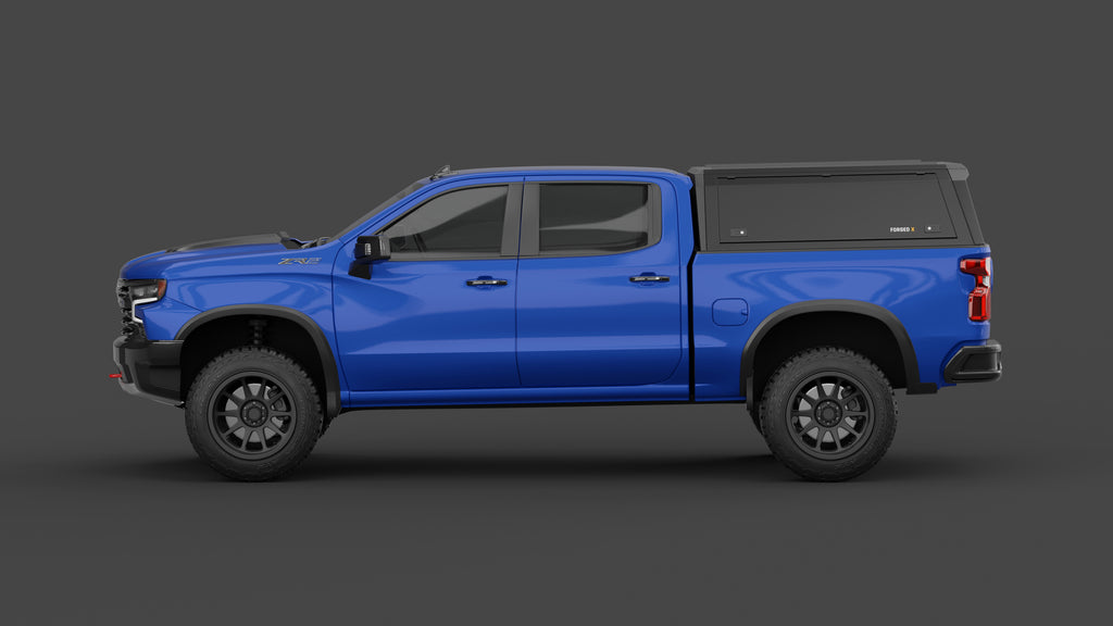 Chevrolet Silverado 1500 aluminium ute canopy – solid sides