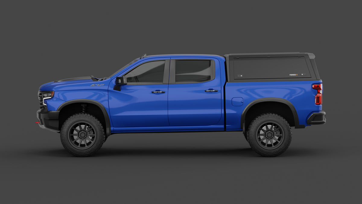 Chevrolet Silverado 1500 aluminium ute canopy – solid sides