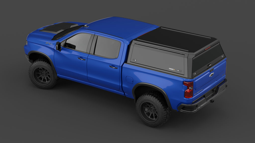 Chevrolet Silverado 1500 aluminium ute canopy – solid sides