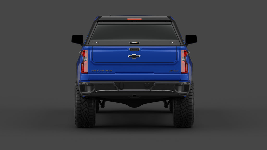 Chevrolet Silverado 1500 aluminium ute canopy – with sliding dog windows