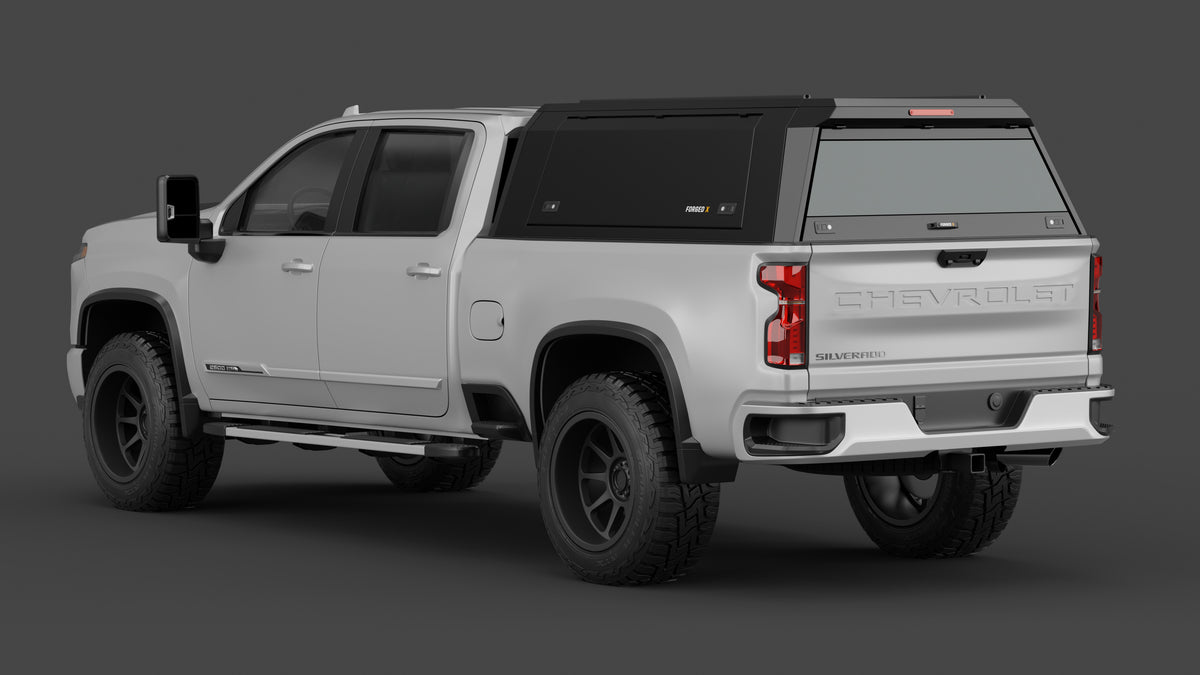 Chevrolet Silverado 2500 HD aluminium ute canopy – solid sides