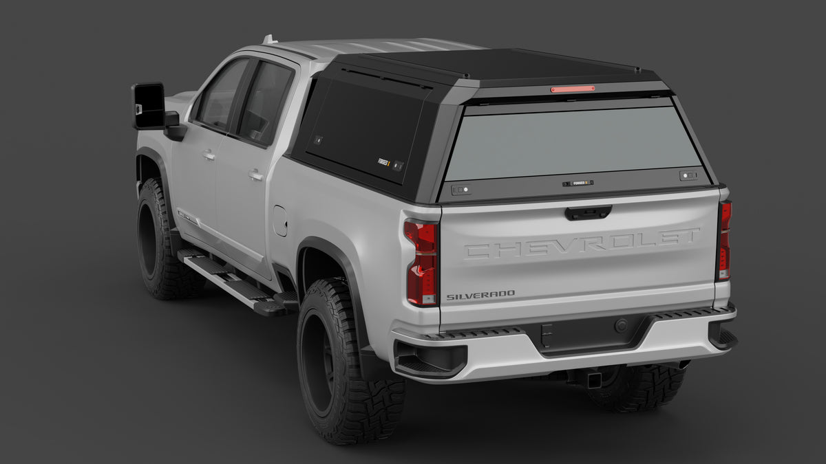 Chevrolet Silverado 2500 HD aluminium ute canopy – solid sides