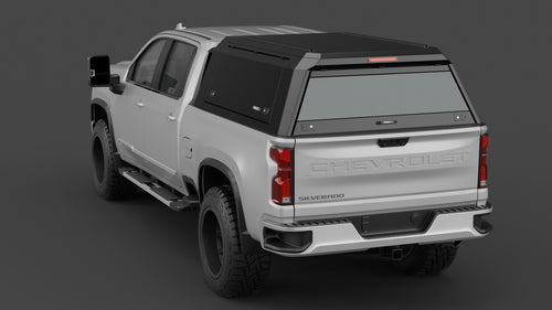 Chevrolet Silverado 2500 HD aluminium ute canopy – solid sides