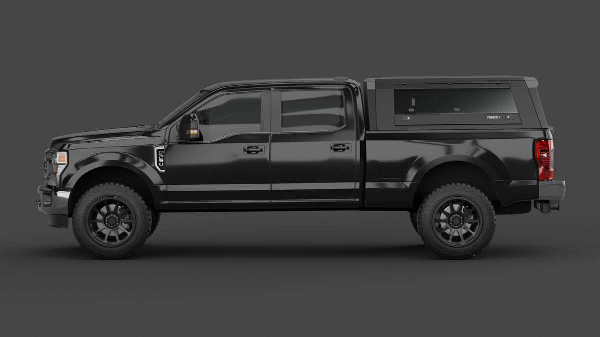 Ford F-250 Super Duty aluminium ute canopy – with sliding dog windows
