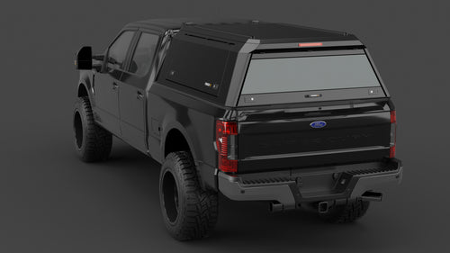 Ford F-250 Super Duty aluminium ute canopy – solid sides