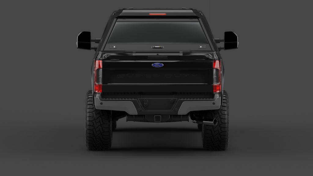 Ford F-250 Super Duty aluminium ute canopy – with sliding dog windows