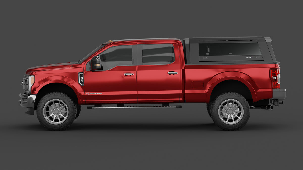 Ford F-350 Super Duty aluminium ute canopy – with sliding dog windows