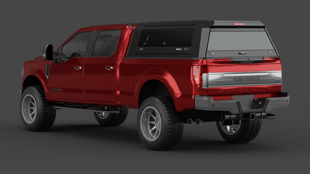 Ford F-350 Super Duty aluminium ute canopy – with sliding dog windows