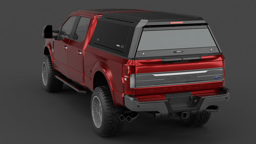 Ford F-350 Super Duty aluminium ute canopy – solid sides