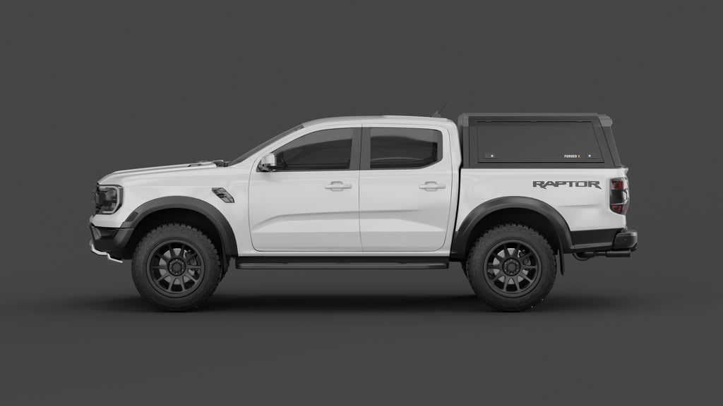 Ford Ranger Raptor 2023+ aluminium ute canopy – solid sides