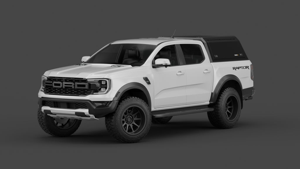 Ford Ranger Raptor 2023+ aluminium ute canopy – solid sides