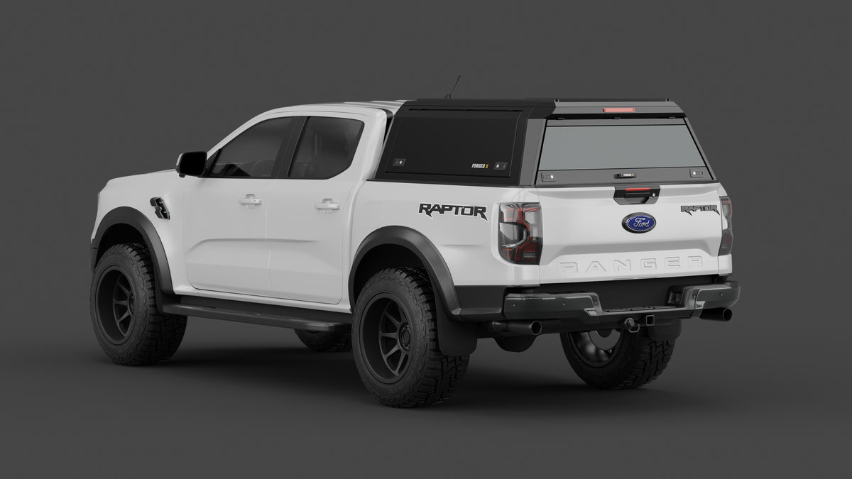 Ford Ranger Raptor 2023+ aluminium ute canopy – solid sides