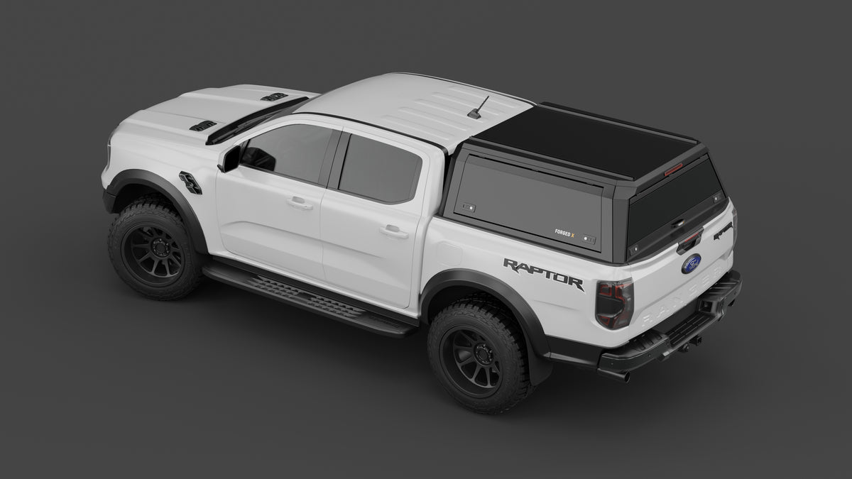 Ford Ranger Raptor 2023+ aluminium ute canopy – solid sides