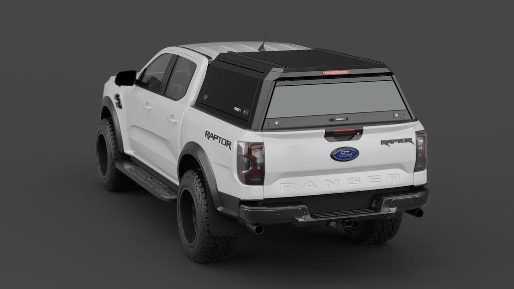 Ford Ranger Raptor 2023+ aluminium ute canopy – solid sides