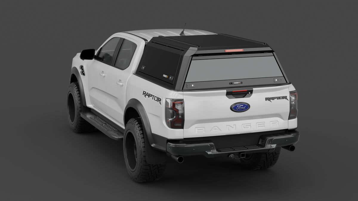 Ford Ranger Raptor 2023+ aluminium ute canopy – solid sides