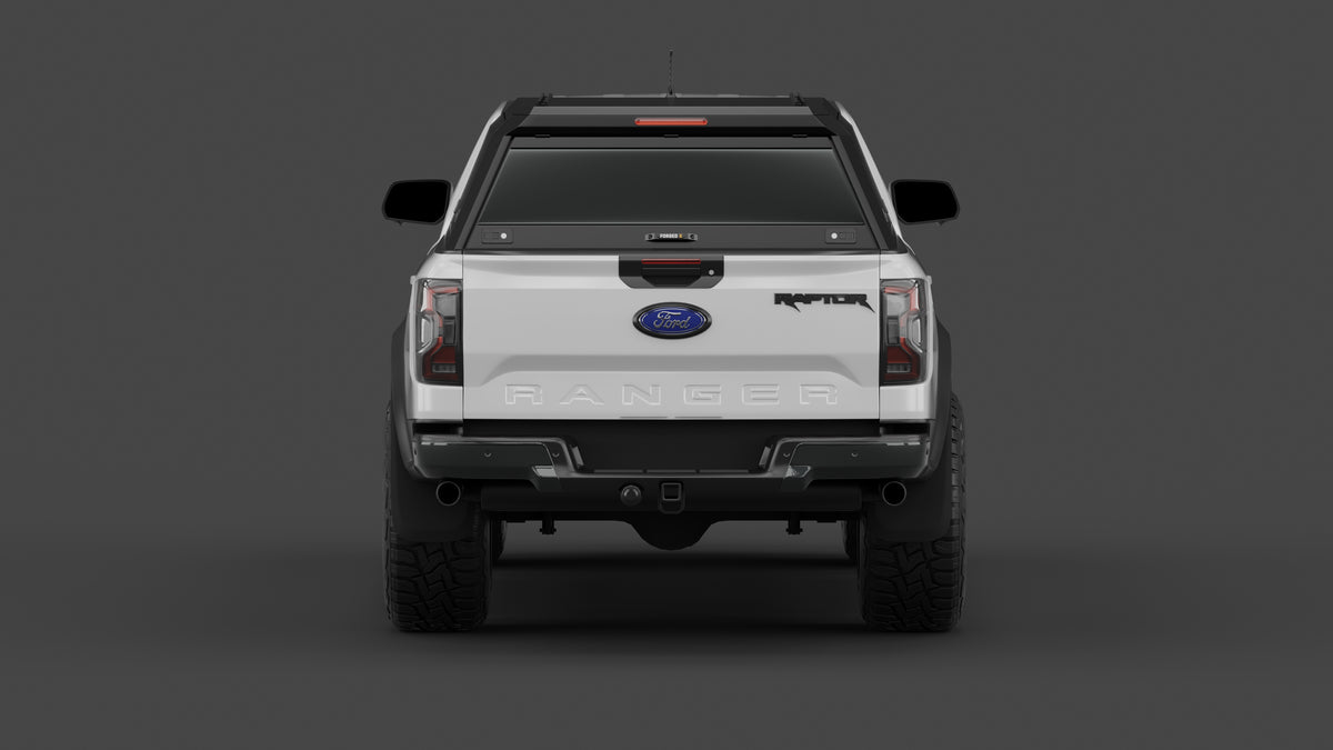 Ford Ranger Raptor 2023+ aluminium ute canopy – with sliding dog windows