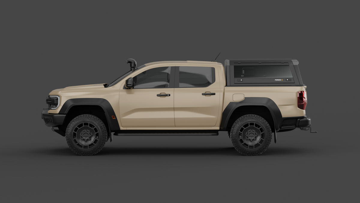 Ford Ranger Super Duty aluminium ute canopy – with sliding dog windows