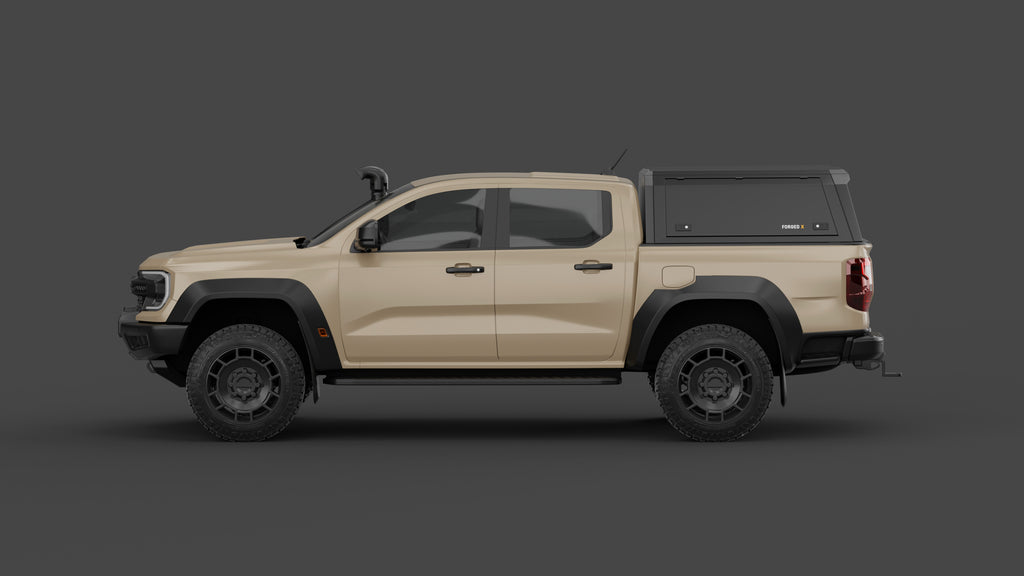 Ford Ranger Super Duty aluminium ute canopy – solid sides