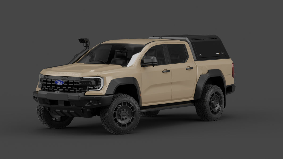 Ford Ranger Super Duty aluminium ute canopy – solid sides