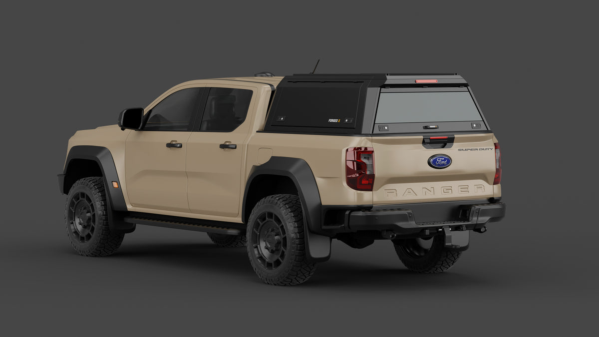 Ford Ranger Super Duty aluminium ute canopy – solid sides