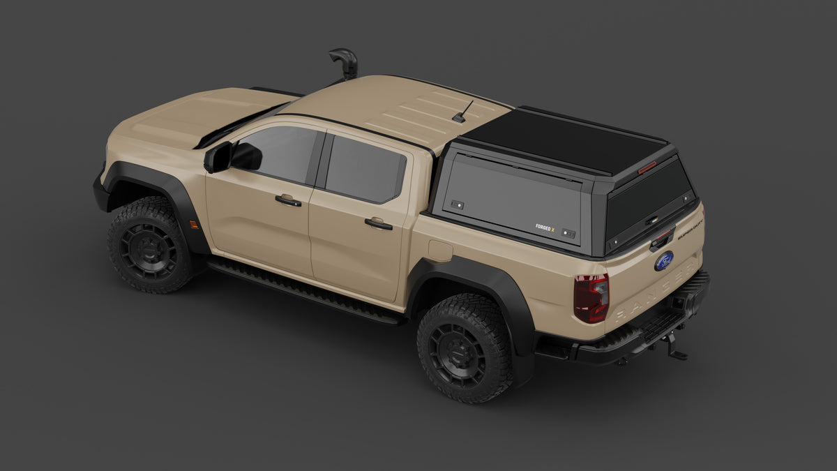 Ford Ranger Super Duty aluminium ute canopy – solid sides