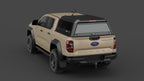 Ford Ranger Super Duty aluminium ute canopy – with sliding dog windows