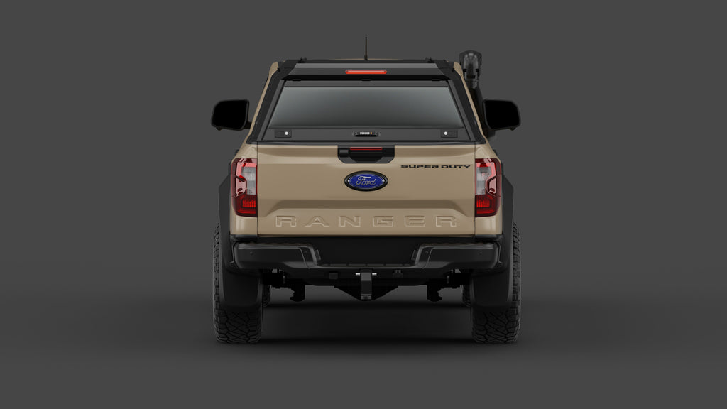 Ford Ranger Super Duty aluminium ute canopy – with sliding dog windows
