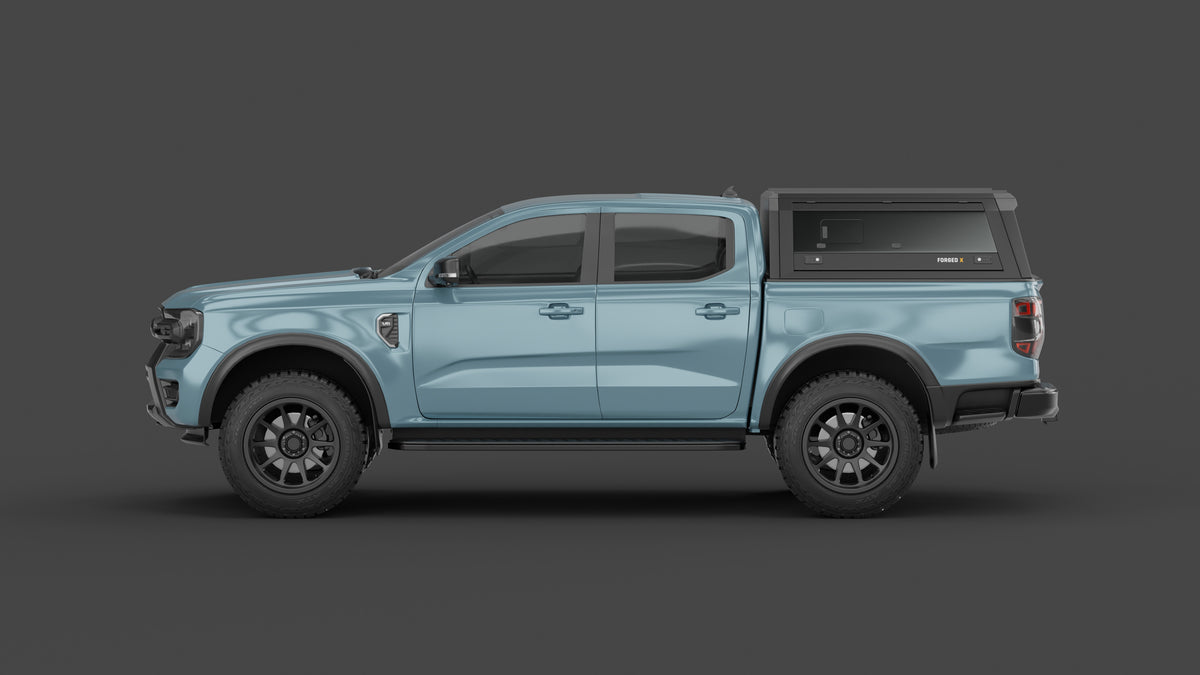 Ford Ranger Next-Gen aluminium ute canopy – with sliding dog windows