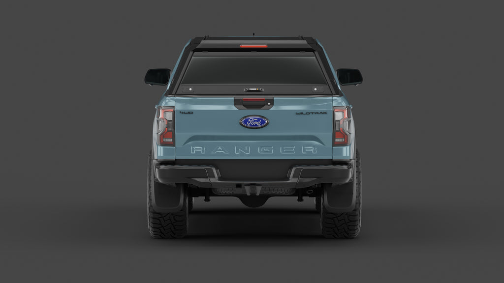 Ford Ranger Next-Gen aluminium ute canopy – with sliding dog windows