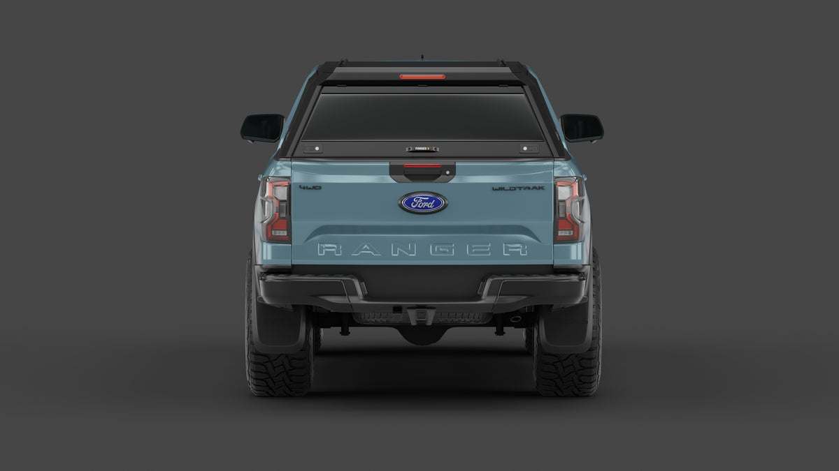 Ford Ranger Next-Gen aluminium ute canopy – with sliding dog windows