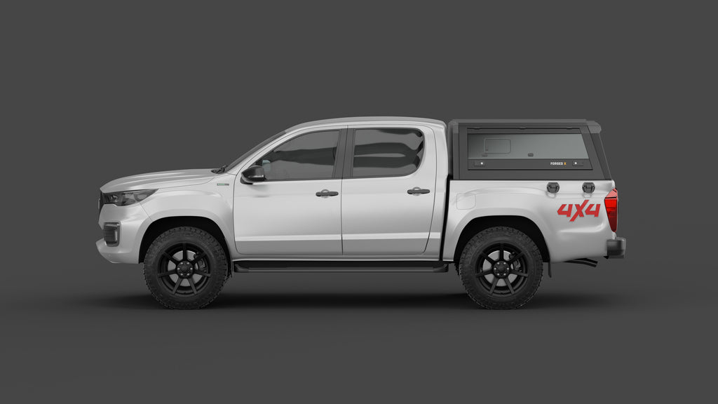 Foton Tunland V7 aluminium ute canopy – with sliding dog windows