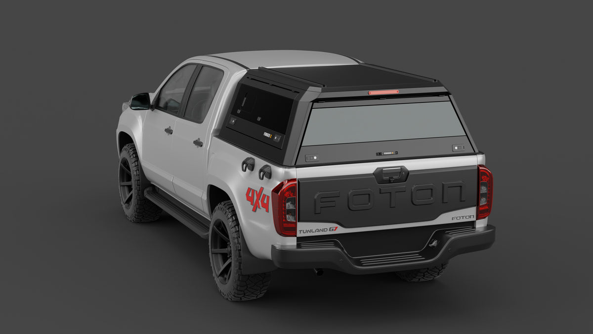 Foton Tunland V7 aluminium ute canopy – with sliding dog windows