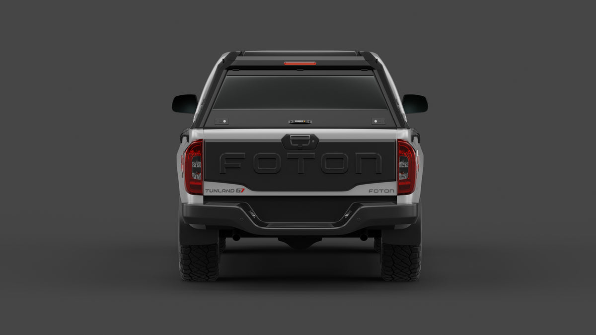 Foton Tunland V7 aluminium ute canopy – with sliding dog windows