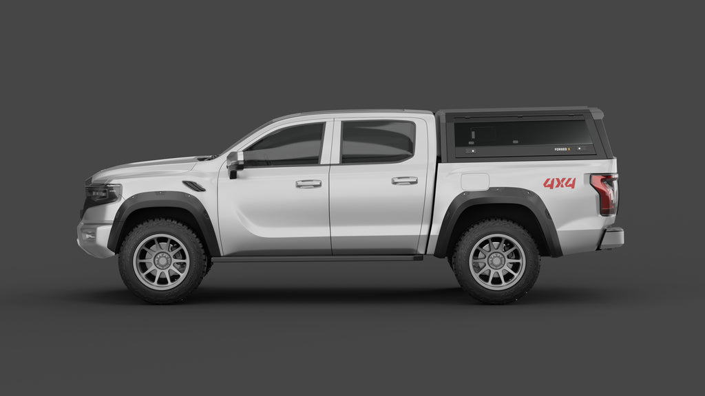 Foton Tunland V9 aluminium ute canopy – with sliding dog windows