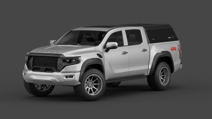 Foton Tunland V9 aluminium ute canopy – solid sides