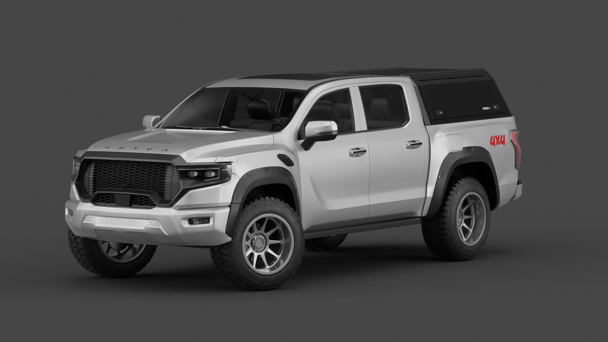 Foton Tunland V9 aluminium ute canopy – solid sides