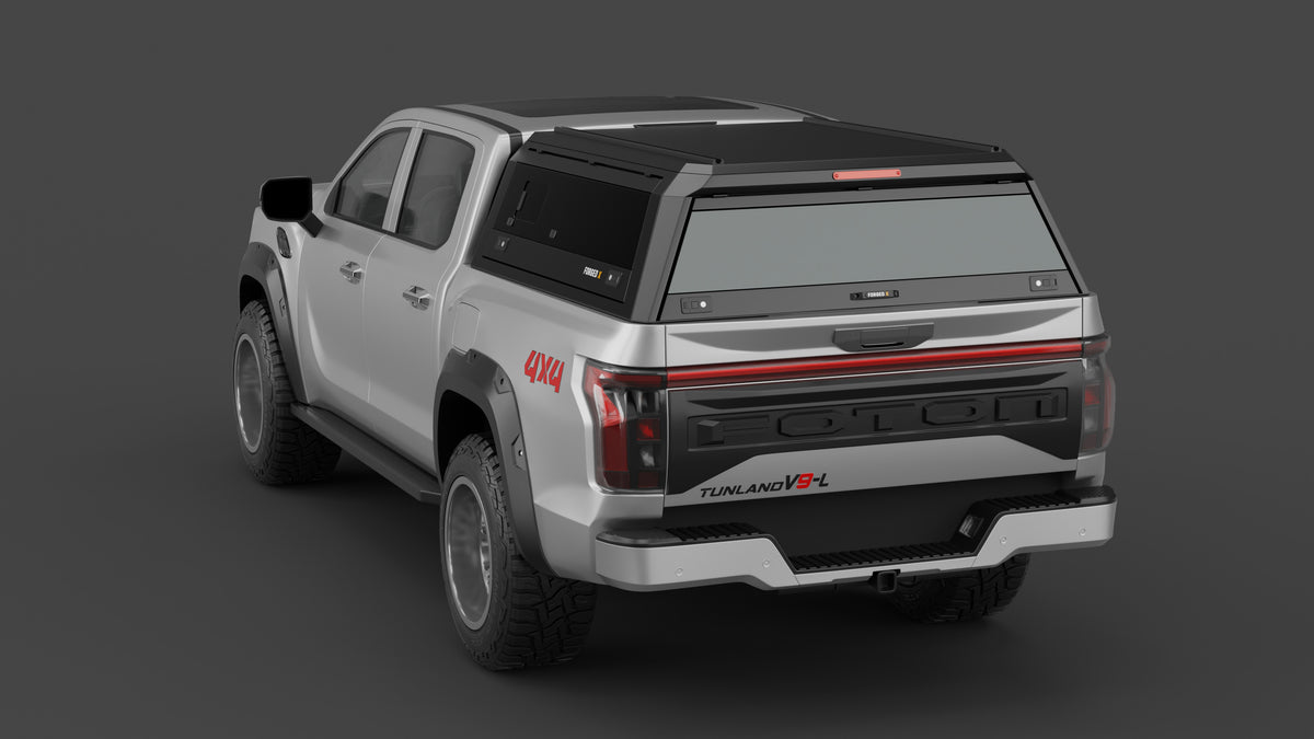 Foton Tunland V9 aluminium ute canopy – with sliding dog windows