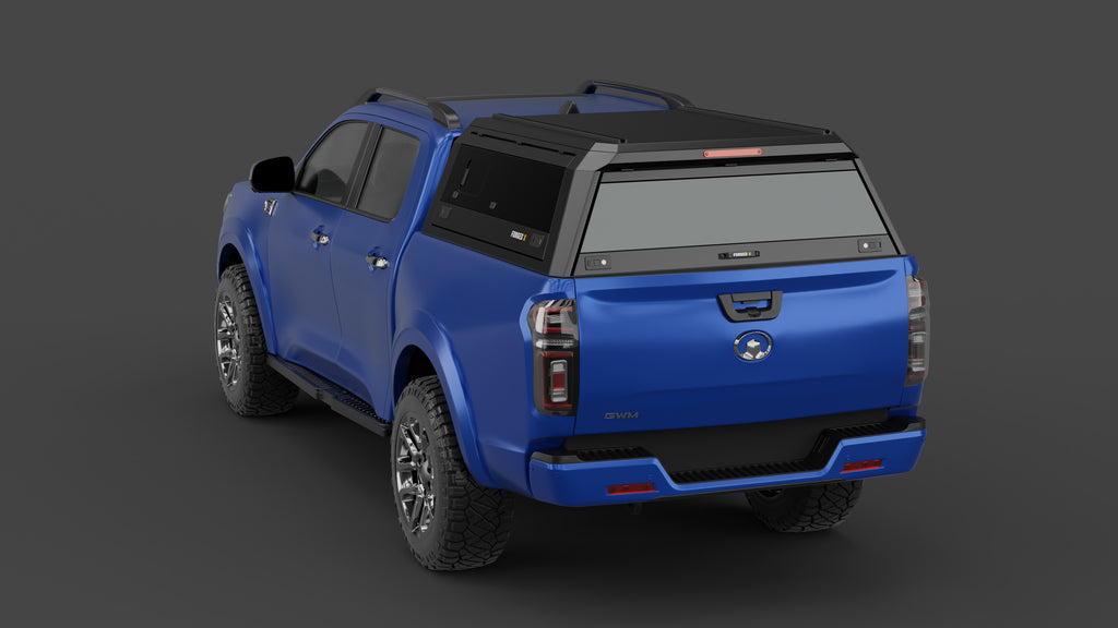GWM Cannon aluminium ute canopy – with sliding dog windows
