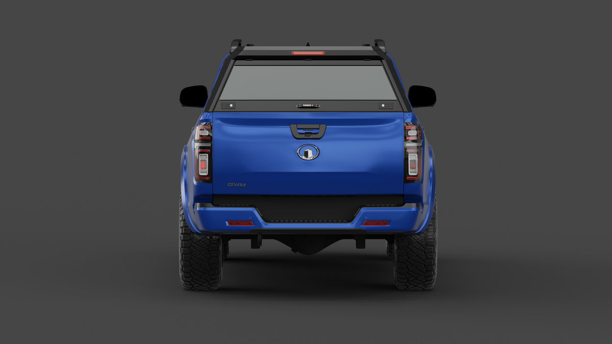 GWM Cannon aluminium ute canopy – with sliding dog windows