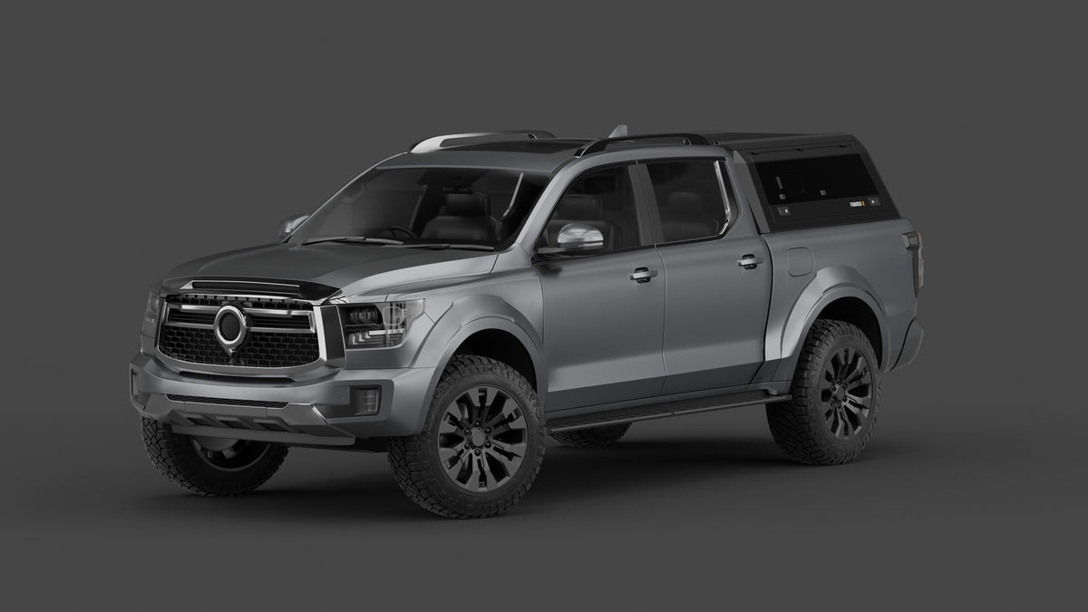 GWM Cannon Alpha aluminium ute canopy – with sliding dog windows