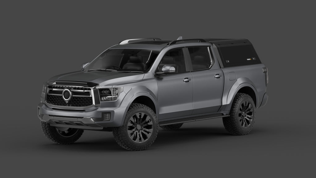 GWM Cannon Alpha aluminium ute canopy – solid sides