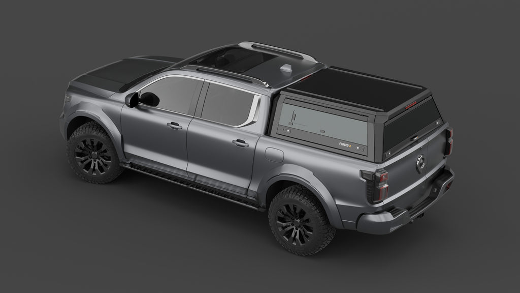 GWM Cannon Alpha aluminium ute canopy – with sliding dog windows