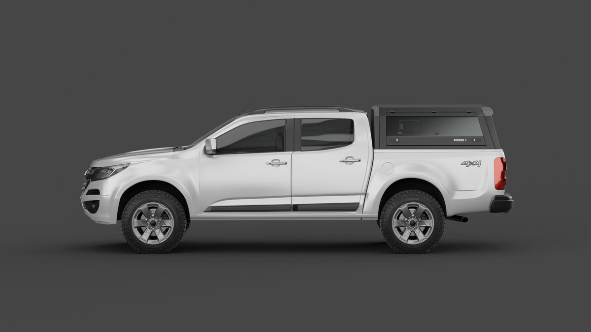 Holden Colorado RG aluminium ute canopy – with sliding dog windows