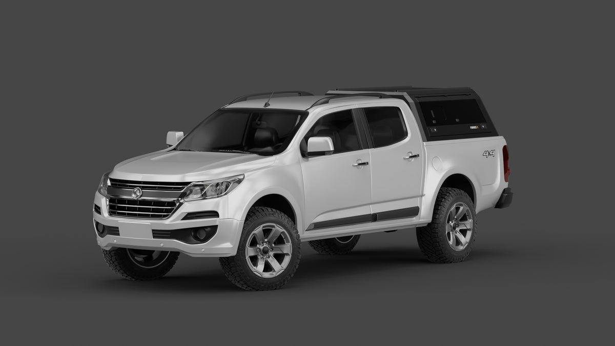 Holden Colorado RG aluminium ute canopy – with sliding dog windows