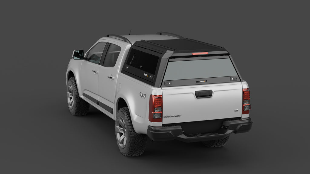 Holden Colorado RG aluminium ute canopy – with sliding dog windows