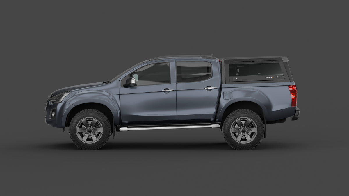 Isuzu D-MAX 2012–2019 aluminium ute canopy – with sliding dog windows