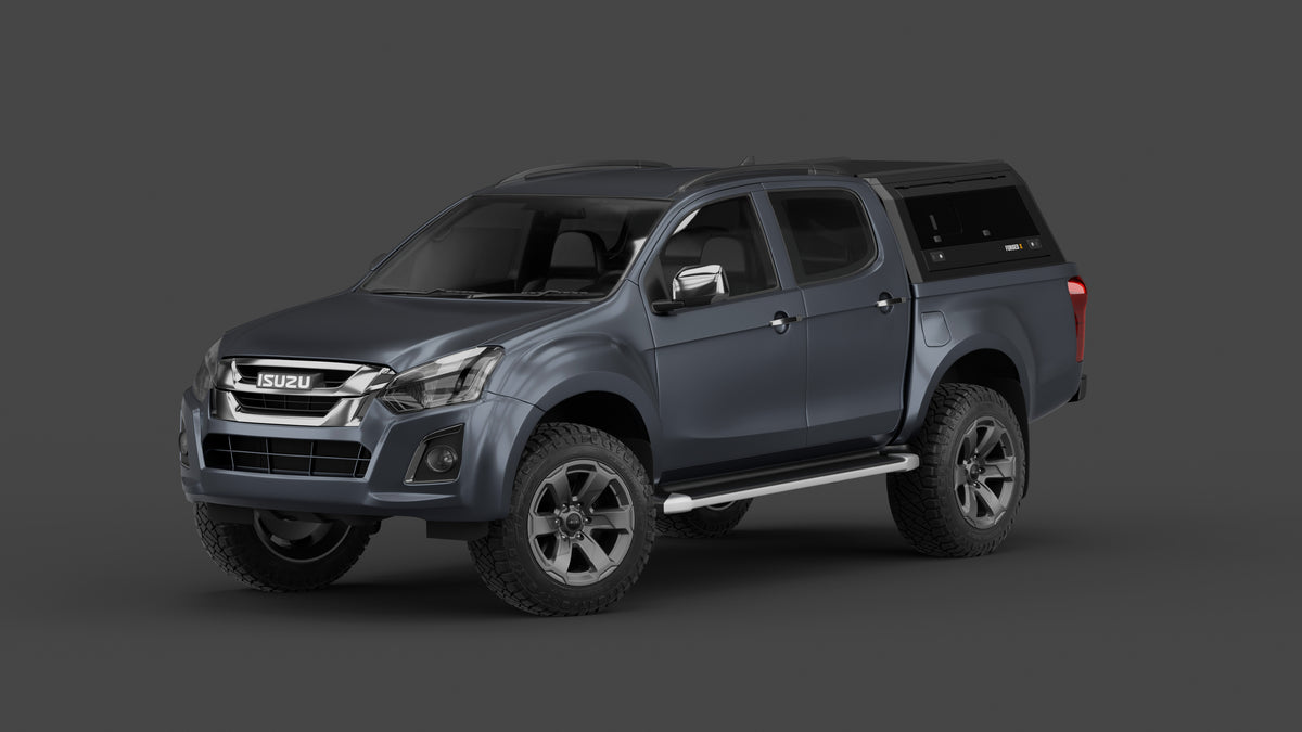 Isuzu D-MAX 2012–2019 aluminium ute canopy – with sliding dog windows