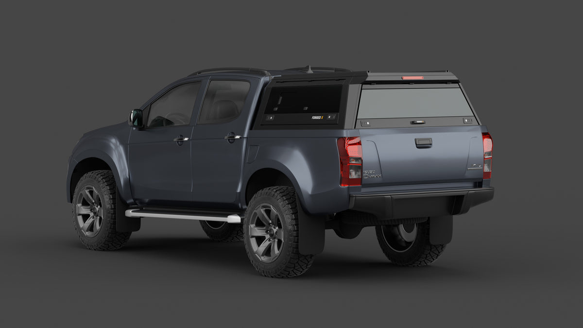 Isuzu D-MAX 2012–2019 aluminium ute canopy – with sliding dog windows