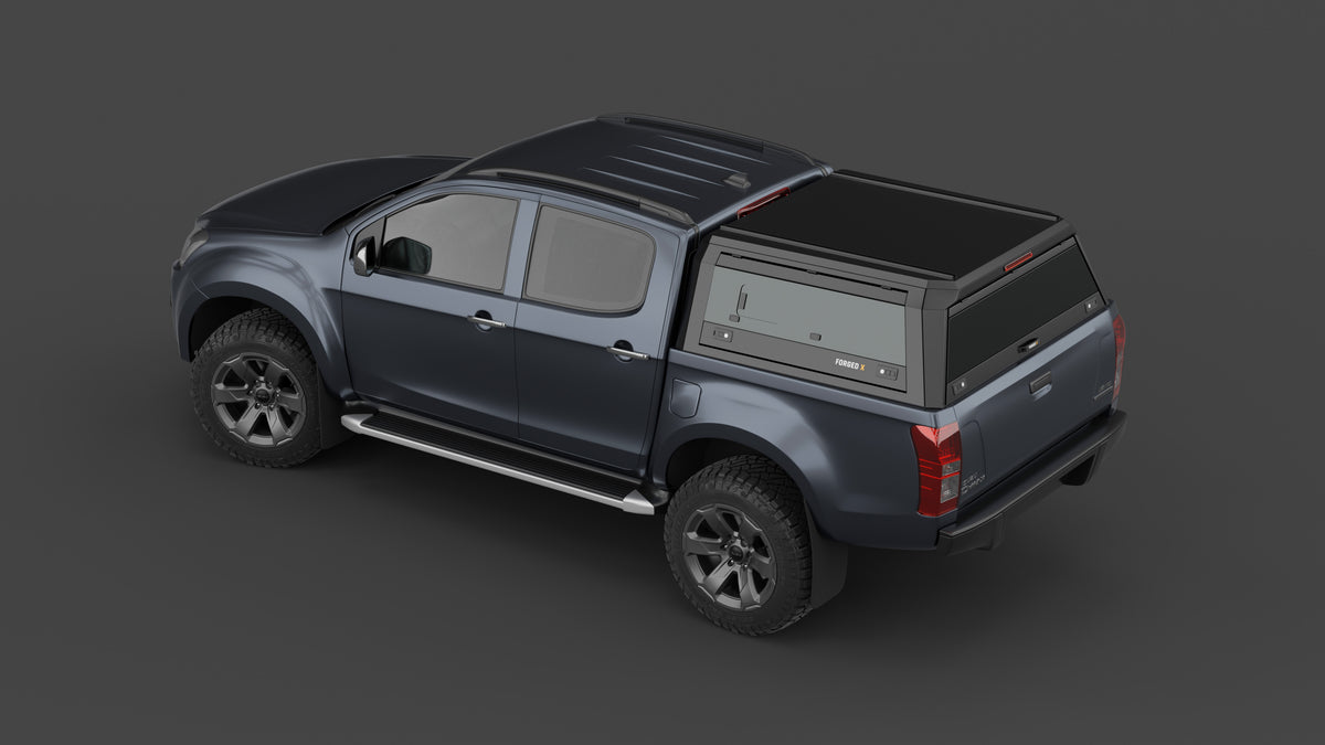 Isuzu D-MAX 2012–2019 aluminium ute canopy – with sliding dog windows